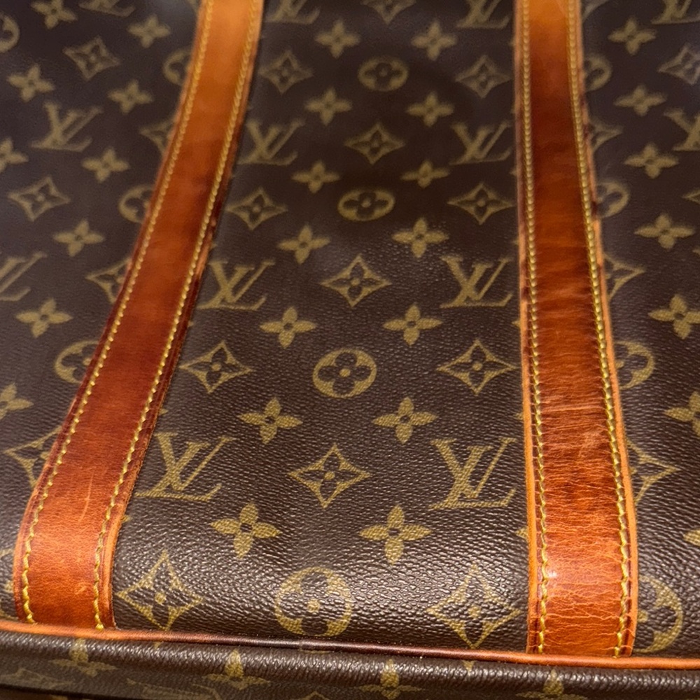 Louis Vuitton Brown Monogram suitcase with Leather Trim - Picture 12 of 16